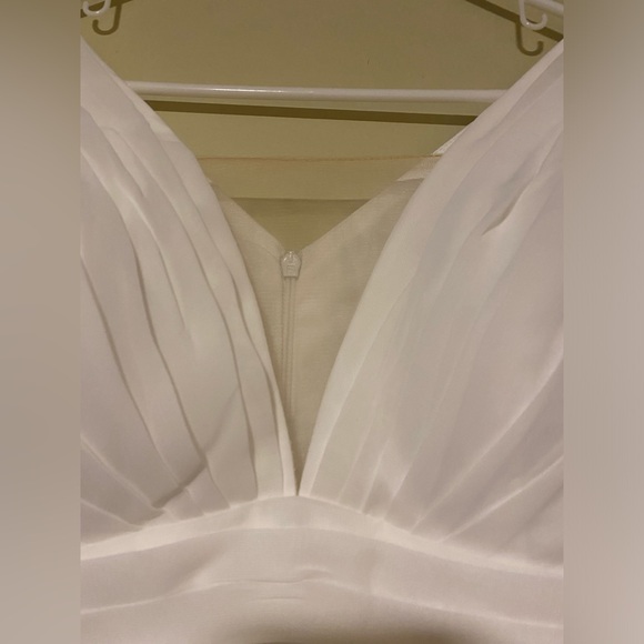 Boho Long Sleeve Wedding Dress Lace Appliqués Size 6 - Picture 8 of 12